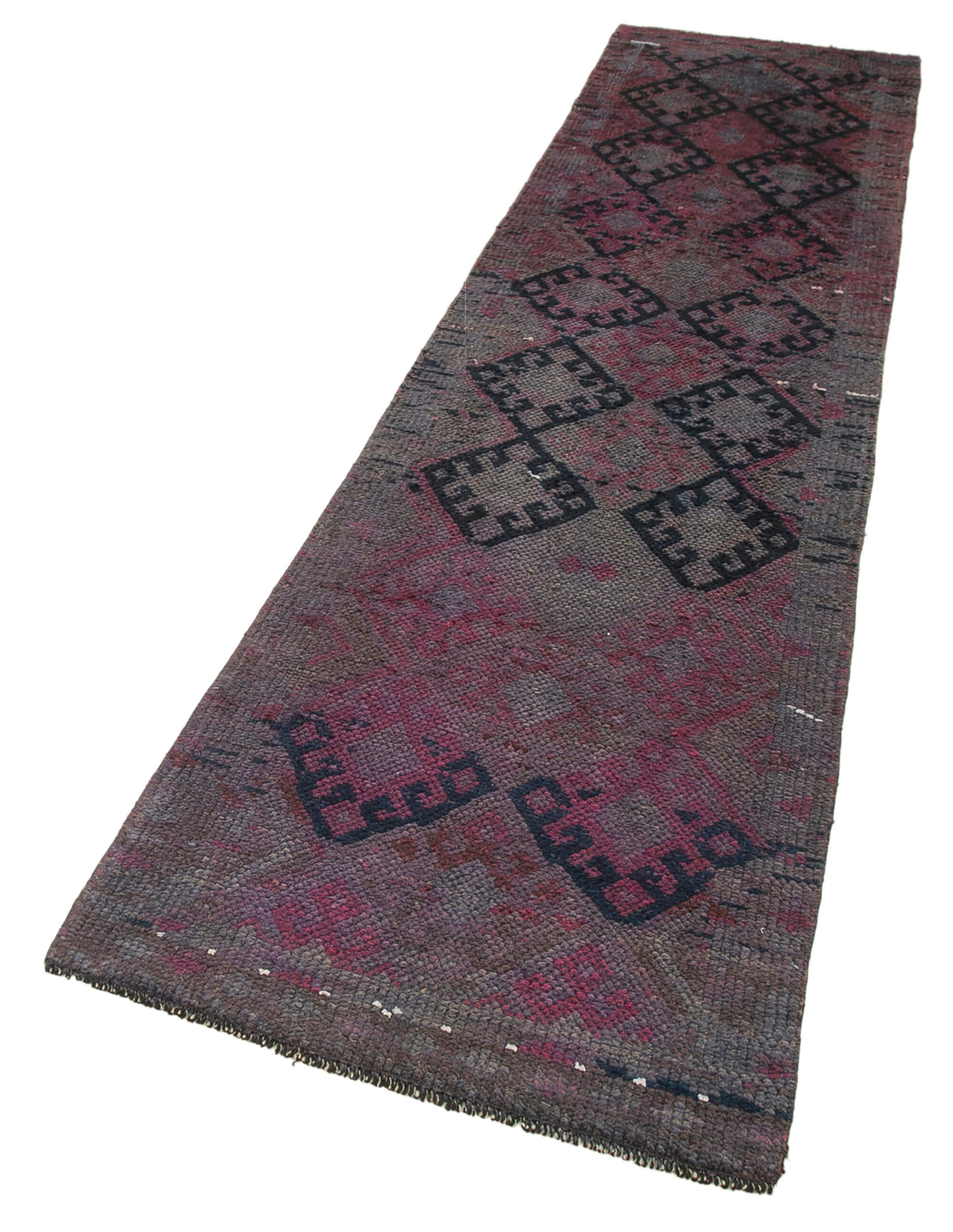 Collection of 2' 7'' x 10' 2'' Handmade Runner Rug in a gallery layout