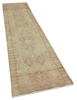 Collection of 2' 8'' x 11' 2'' Handmade Runner Rug in a gallery layout