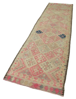 Collection of 2' 11'' x 13' 7'' Handmade Runner Rug in a gallery layout