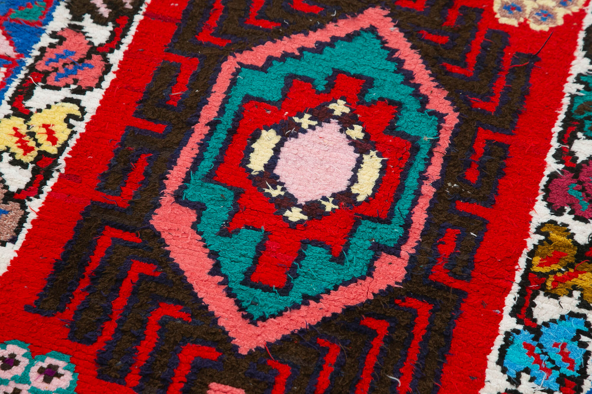 Collection of 2' 7'' x 13' 2'' Handmade Runner Rug in a gallery layout