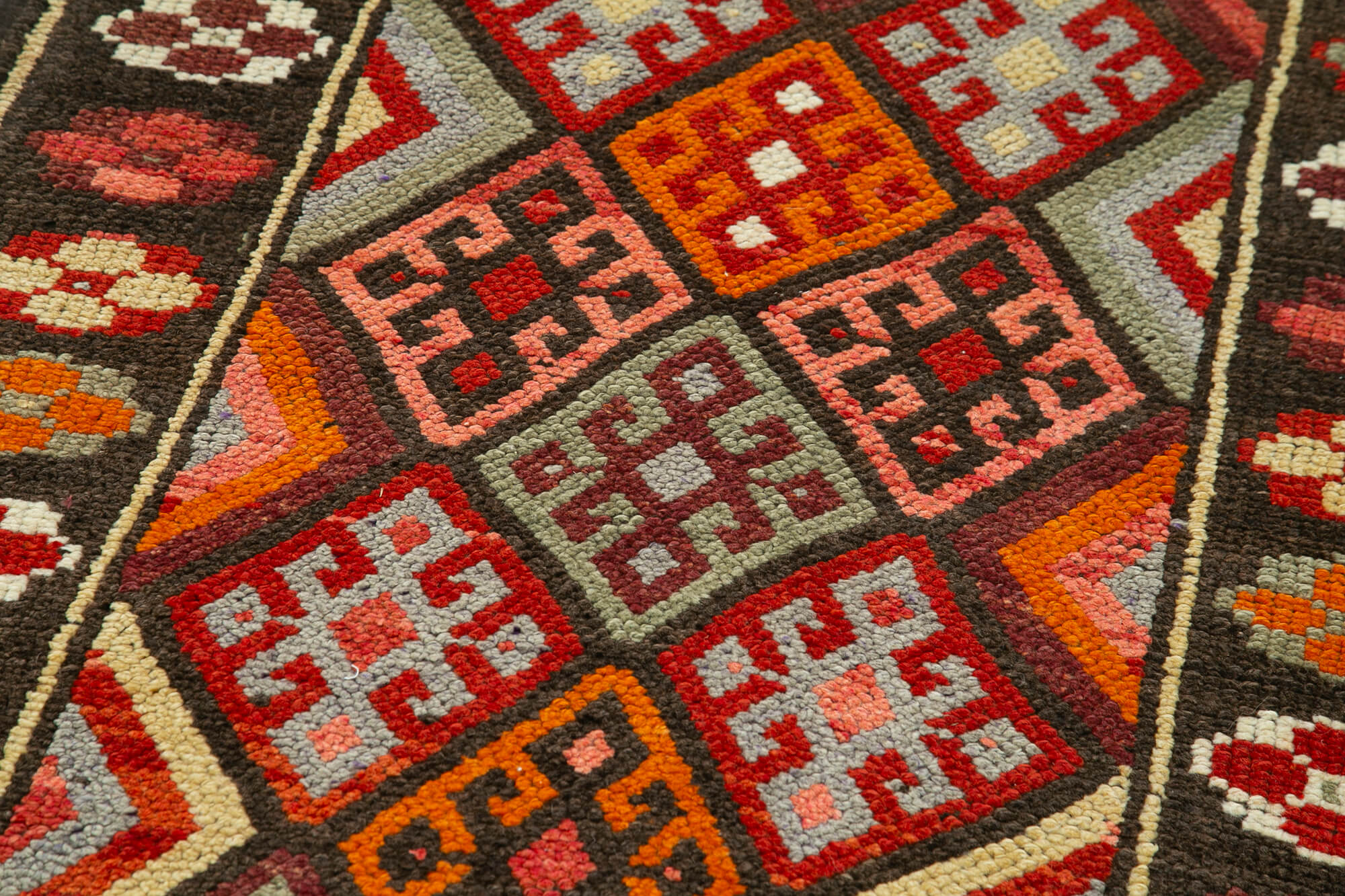 Collection of 2' 11'' x 13' 8'' Handmade Runner Rug in a gallery layout