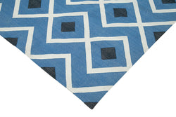 Collection of 9' 11'' x 13' 7'' Flatweave Dhurrie Rug in a gallery layout