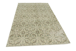 Collection of 4' 11'' x 8' 2'' Hand-Knotted Turkish Boho Rug in a gallery layout