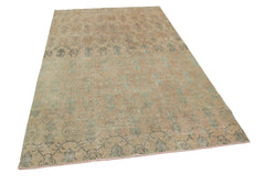 Collection of 5' 1'' x 8' 6'' Hand-Knotted Turkish Boho Rug in a gallery layout