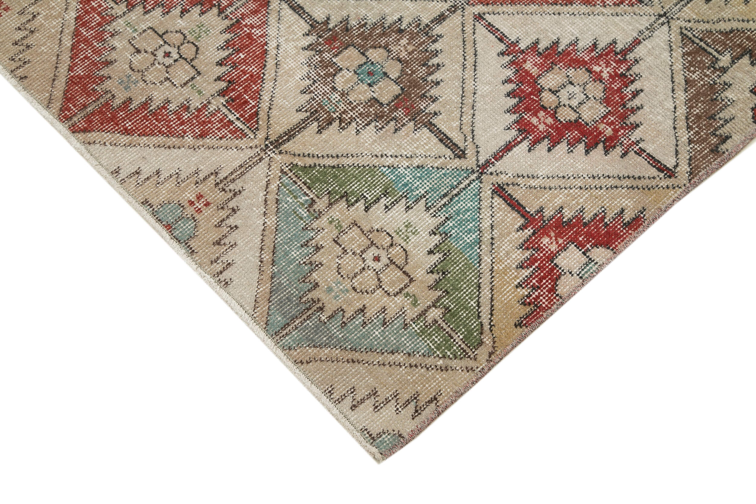 Collection of 3' 10'' x 7' Hand-Knotted Turkish Boho Rug in a gallery layout