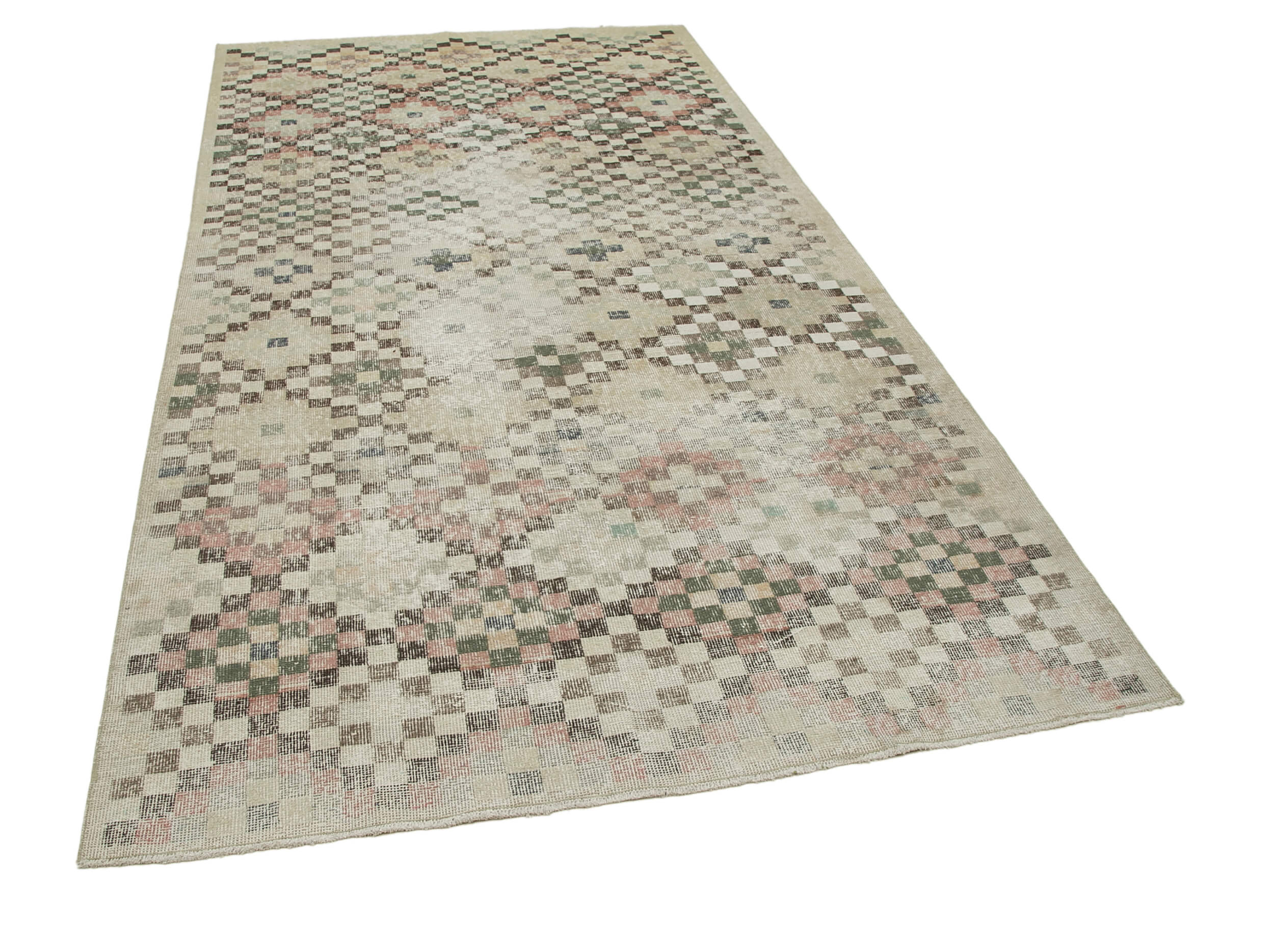 Collection of 5' 1'' x 9' 8'' Hand-Knotted Turkish Boho Rug in a gallery layout