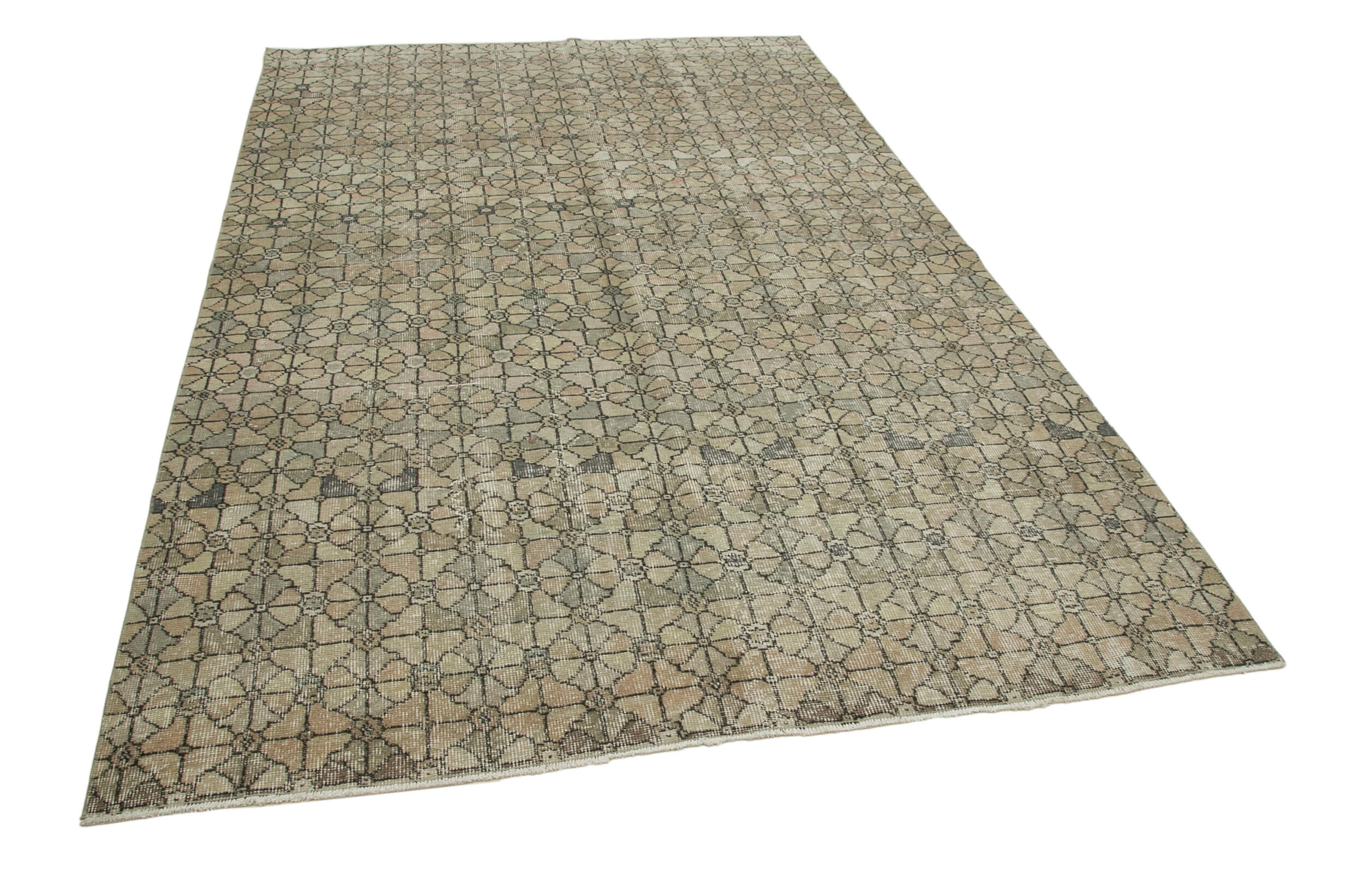 Collection of 5' 11'' x 9' 3'' Hand-Knotted Turkish Boho Rug in a gallery layout