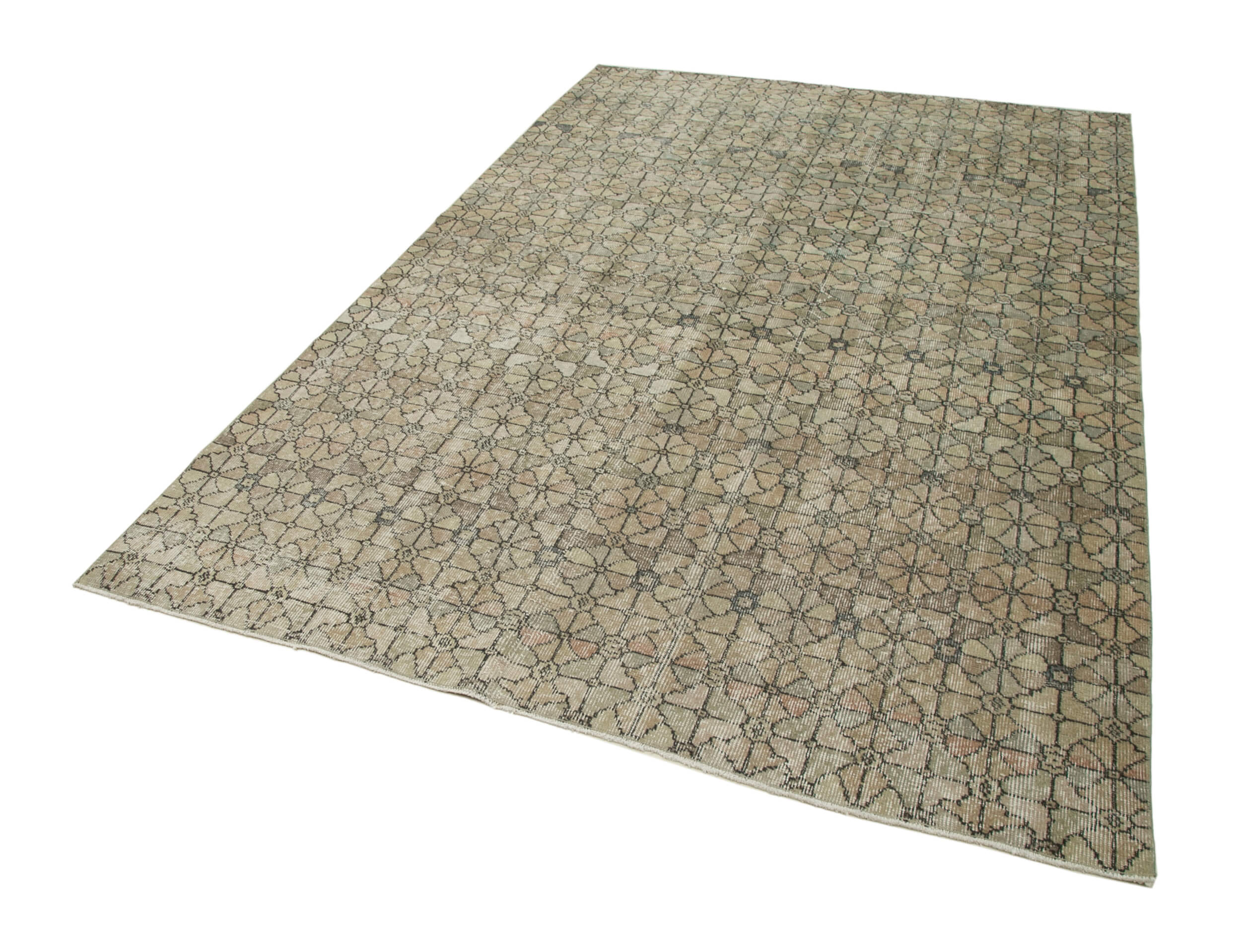 Collection of 5' 11'' x 9' 3'' Hand-Knotted Turkish Boho Rug in a gallery layout