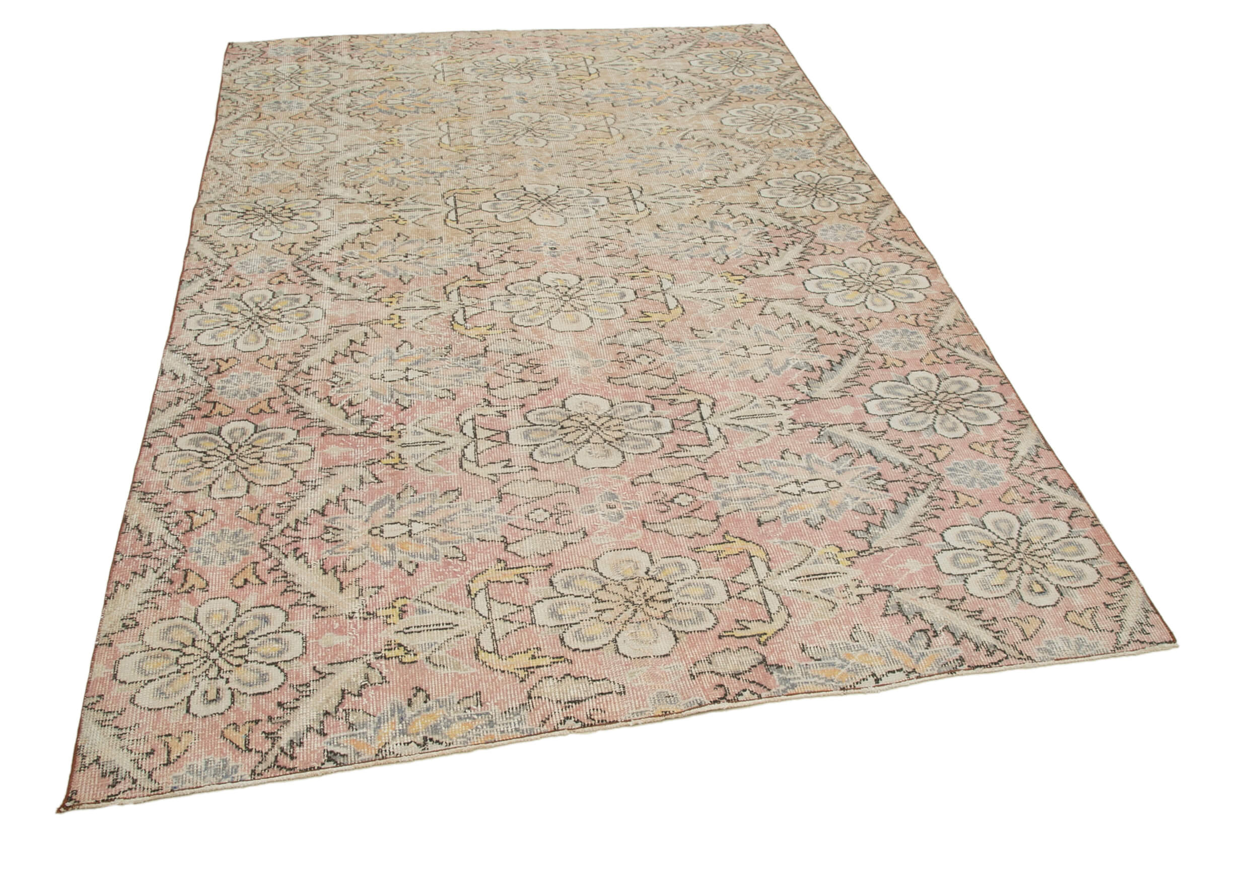 Collection of 5' 5'' x 7' 9'' Hand-Knotted Turkish Boho Rug in a gallery layout