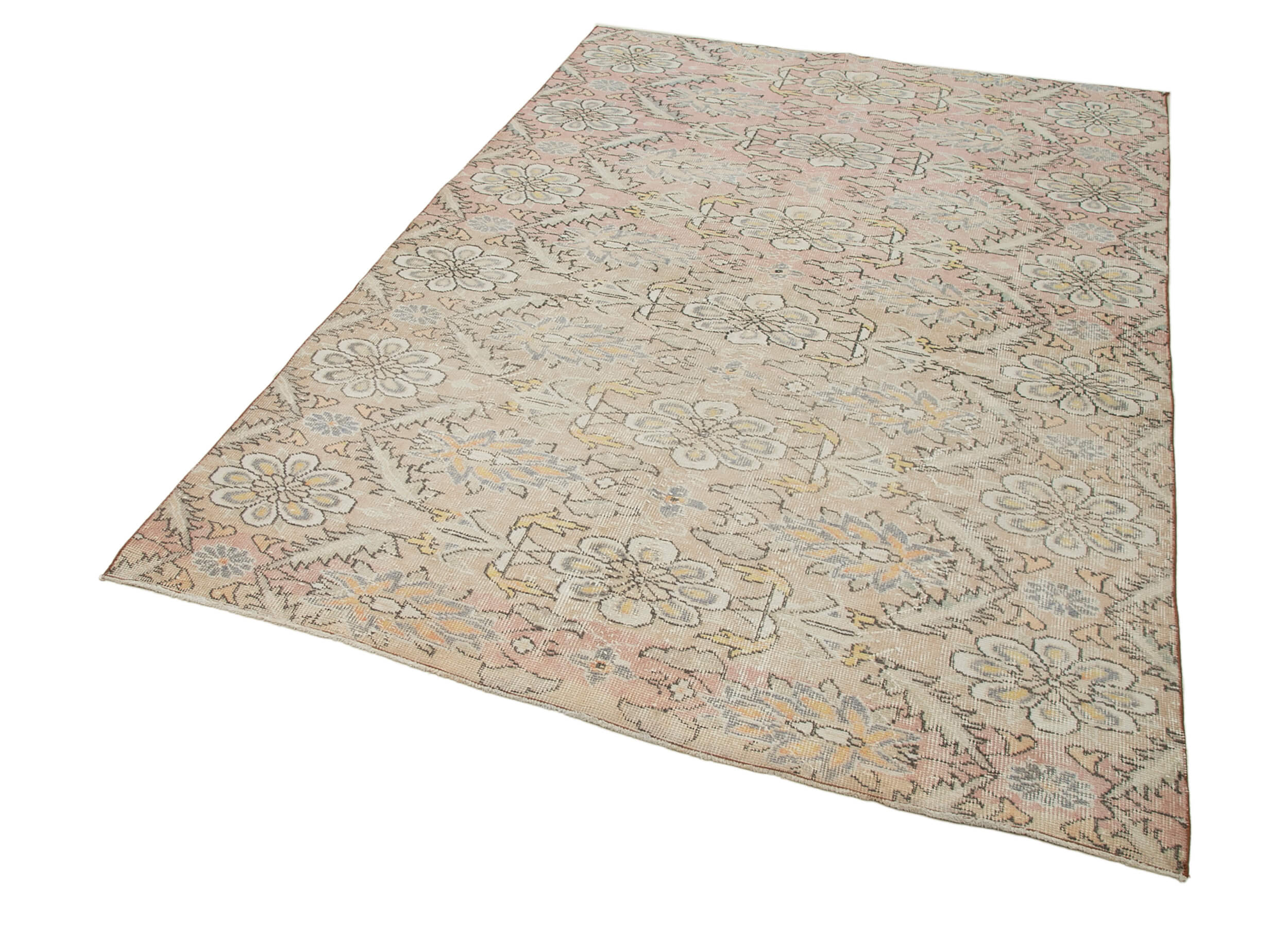 Collection of 5' 5'' x 7' 9'' Hand-Knotted Turkish Boho Rug in a gallery layout