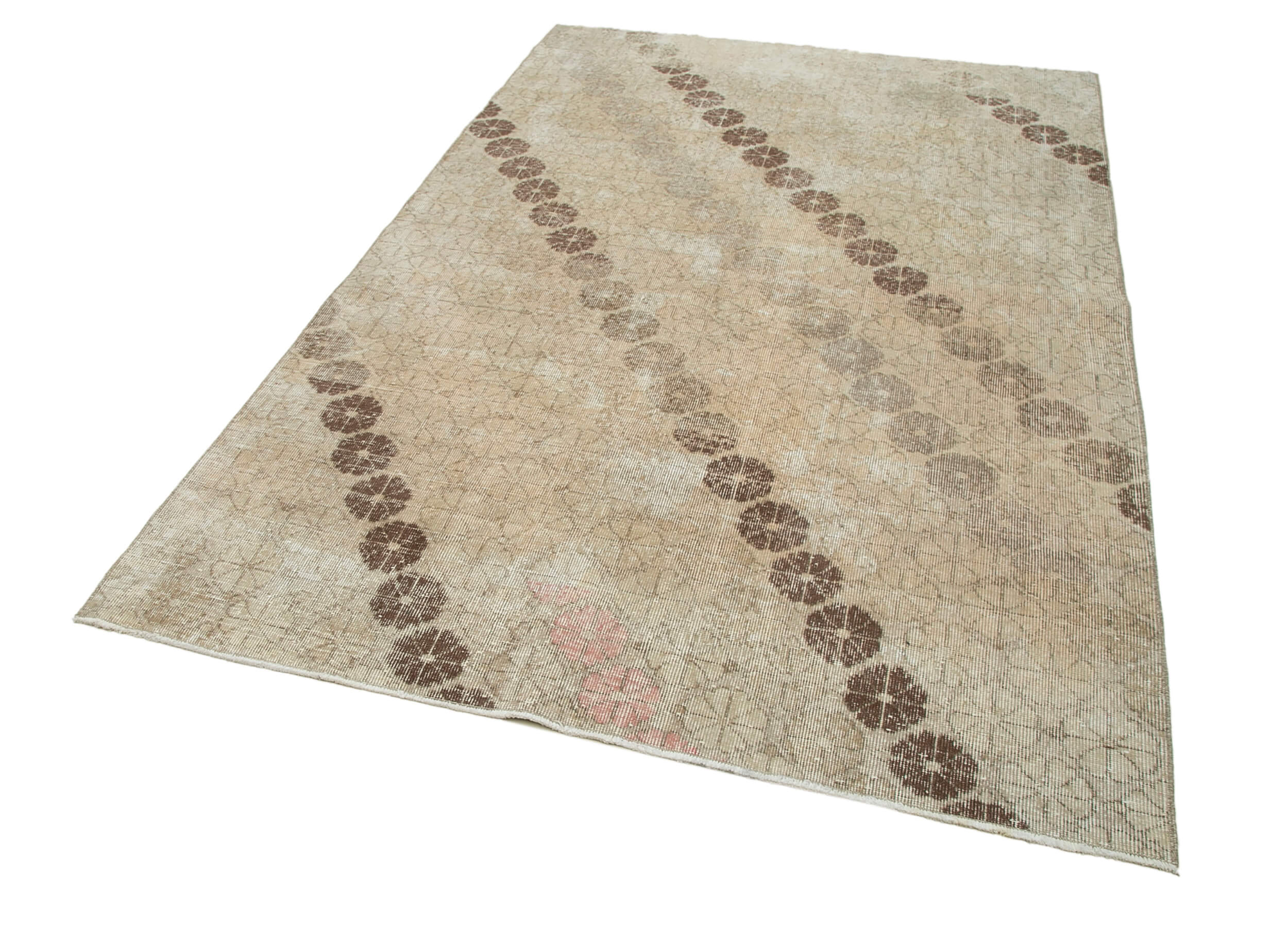 Collection of 5' 5'' x 8' 4'' Hand-Knotted Turkish Boho Rug in a gallery layout