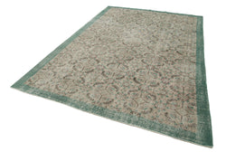 Collection of 6' 11'' x 10' 1'' Hand-Knotted Turkish Boho Rug in a gallery layout