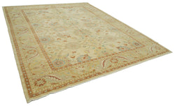 Collection of 9' 8'' x 11' 7'' Hand-Knotted Oushak Rug in a gallery layout