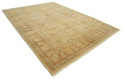 Collection of 8' 6'' x 11' 8'' Hand-Knotted Oushak Rug in a gallery layout