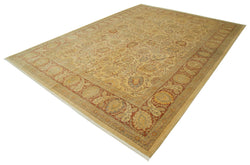 Collection of 8' 6'' x 11' 8'' Hand-Knotted Oushak Rug in a gallery layout