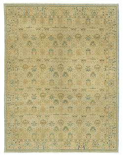 Collection of 7' 8'' x 9' 11'' Hand-Knotted Oushak Rug in a gallery layout