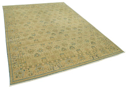 Collection of 7' 8'' x 9' 11'' Hand-Knotted Oushak Rug in a gallery layout