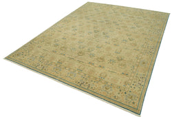 Collection of 7' 8'' x 9' 11'' Hand-Knotted Oushak Rug in a gallery layout