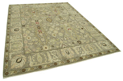 Collection of 7' 10'' x 9' 10'' Hand-Knotted Oushak Rug in a gallery layout