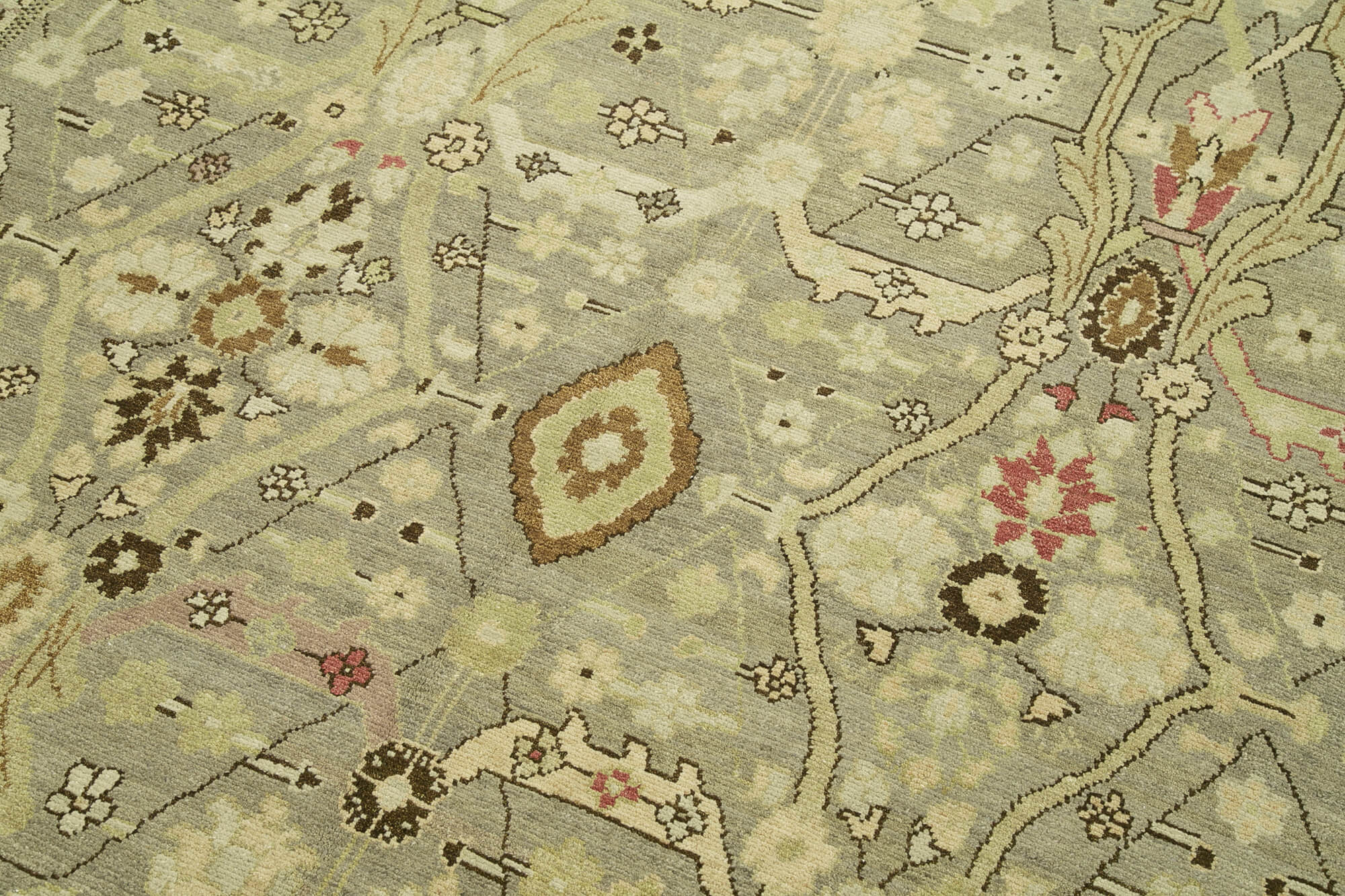 Collection of 7' 10'' x 9' 10'' Hand-Knotted Oushak Rug in a gallery layout