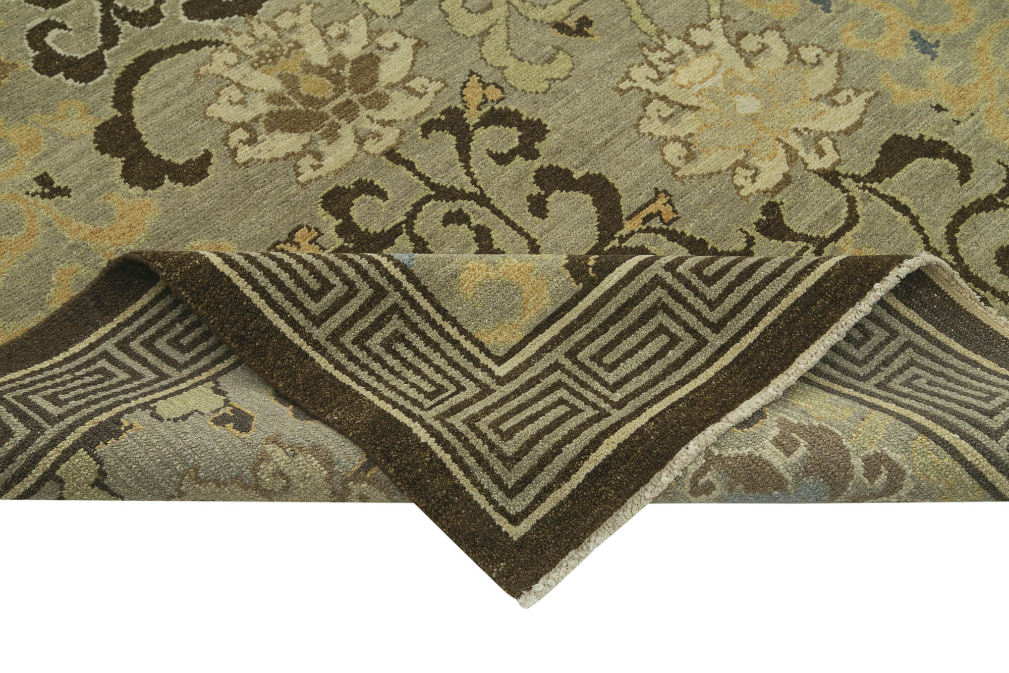 Collection of 7' 11'' x 10' 0'' Hand-Knotted Oushak Rug in a gallery layout