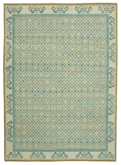 Collection of 9' 11'' x 13' 11'' Hand-Knotted Oushak Rug in a gallery layout