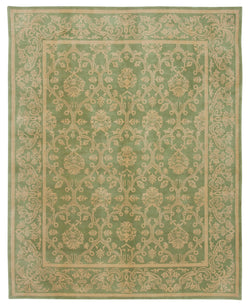 Collection of 8' 2'' x 10' 2'' Hand-Knotted Oushak Rug in a gallery layout