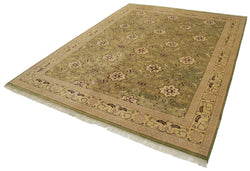 Collection of 8' 0'' x 10' 2'' Hand-Knotted Oushak Rug in a gallery layout