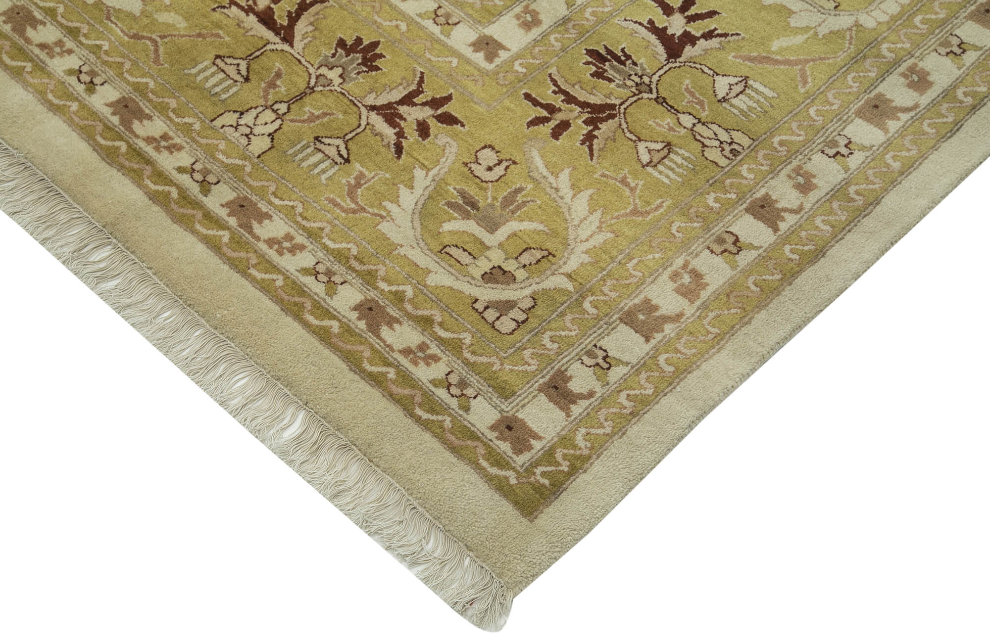 Collection of 10' x 13' 7'' Hand-Knotted Oushak Rug in a gallery layout