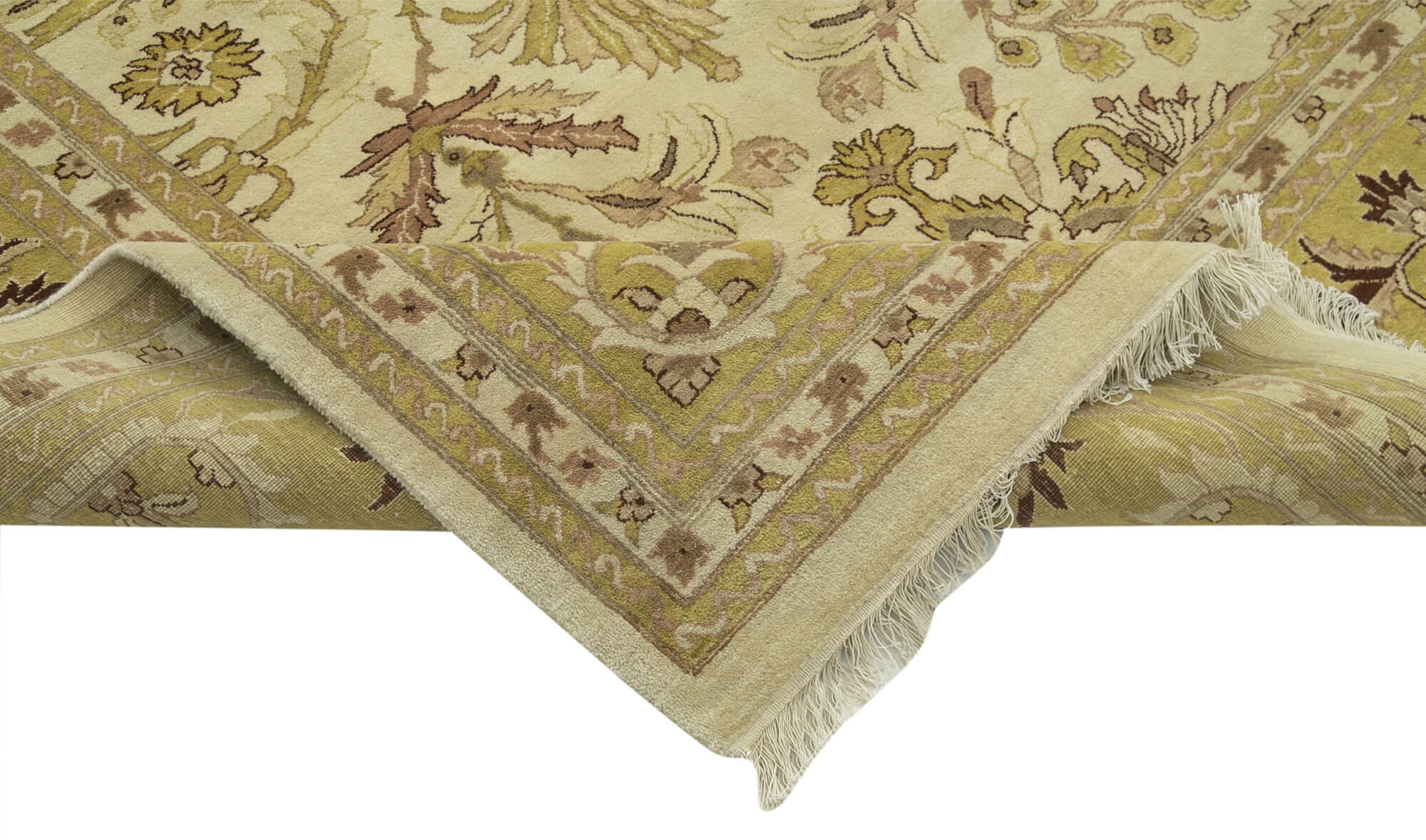 Collection of 10' x 13' 7'' Hand-Knotted Oushak Rug in a gallery layout