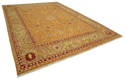 Collection of 10' x 14' 1'' Hand-Knotted Oushak Rug in a gallery layout