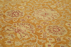 Collection of 10' x 14' 1'' Hand-Knotted Oushak Rug in a gallery layout