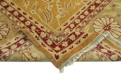 Collection of 10' x 14' 1'' Hand-Knotted Oushak Rug in a gallery layout