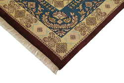 Collection of 9' 2'' x 12' Hand-Knotted Oushak Rug in a gallery layout