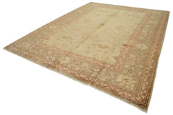 Collection of 9' x 11' 9'' Hand-Knotted Oushak Rug in a gallery layout