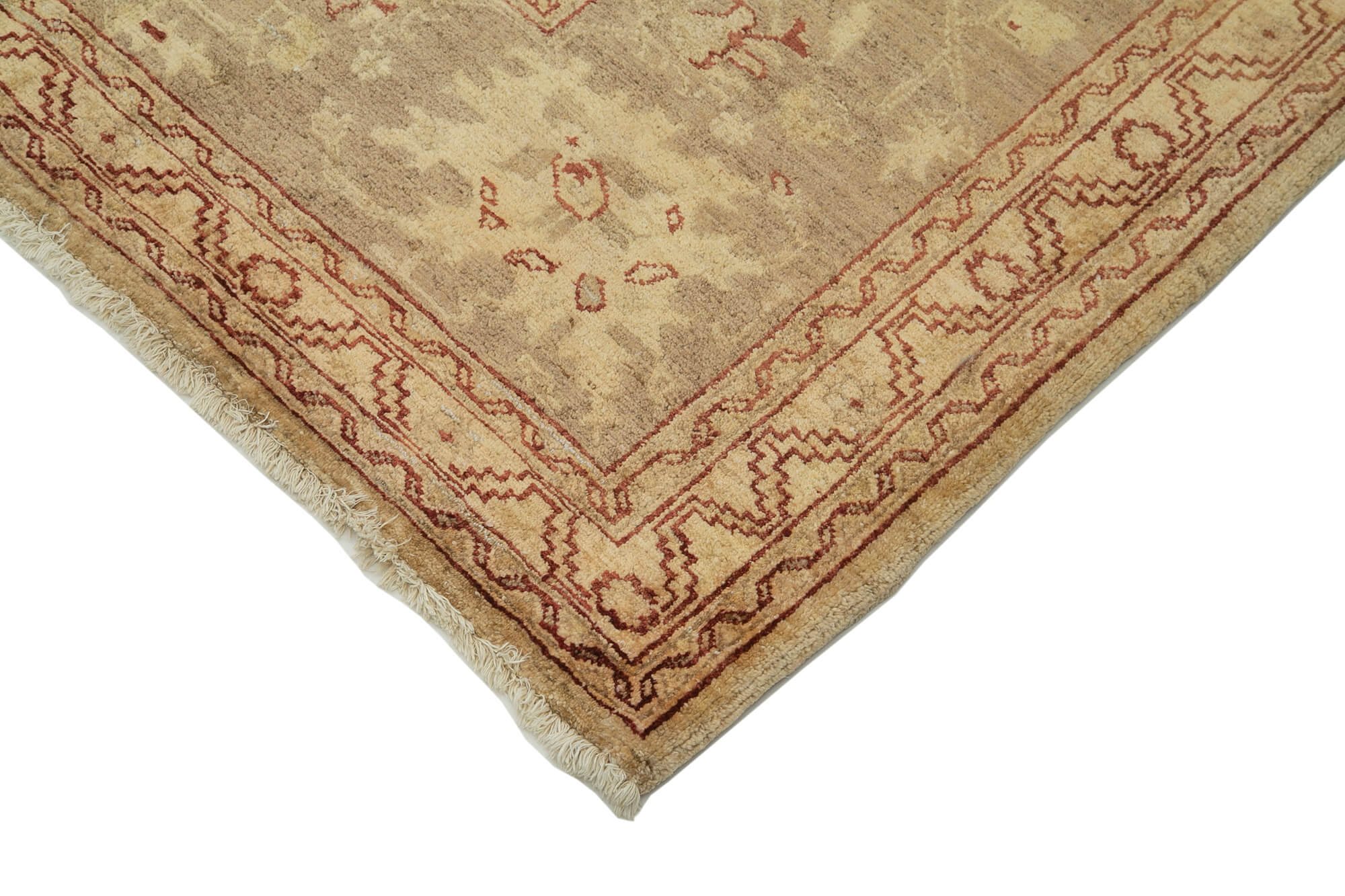 Collection of 9' x 11' 9'' Hand-Knotted Oushak Rug in a gallery layout