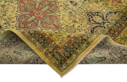 Collection of 9' 8'' x 13' 7'' Hand-Knotted Oushak Rug in a gallery layout