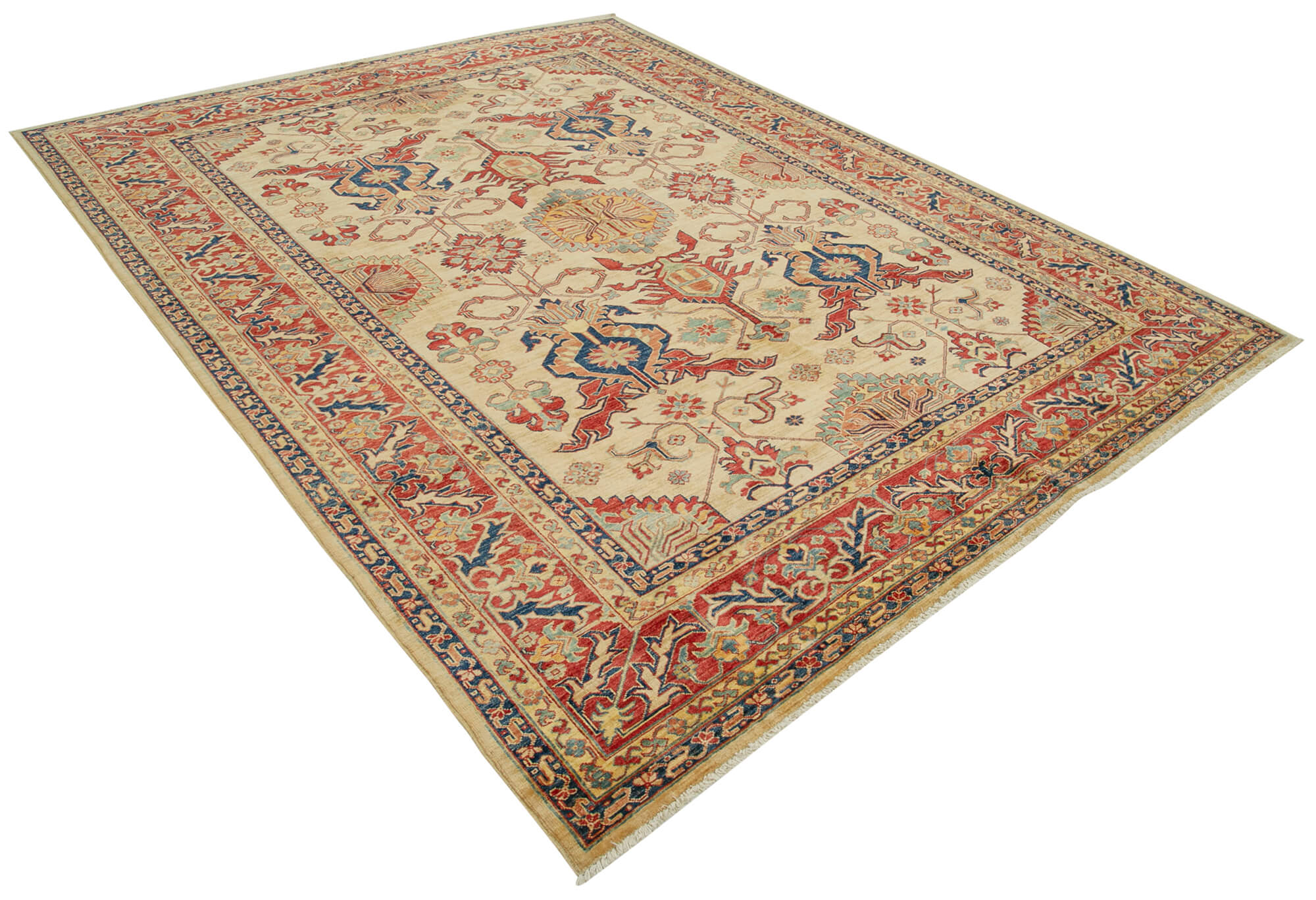 Collection of 7' 11'' x 10' 3'' Hand-Knotted Oushak Rug in a gallery layout