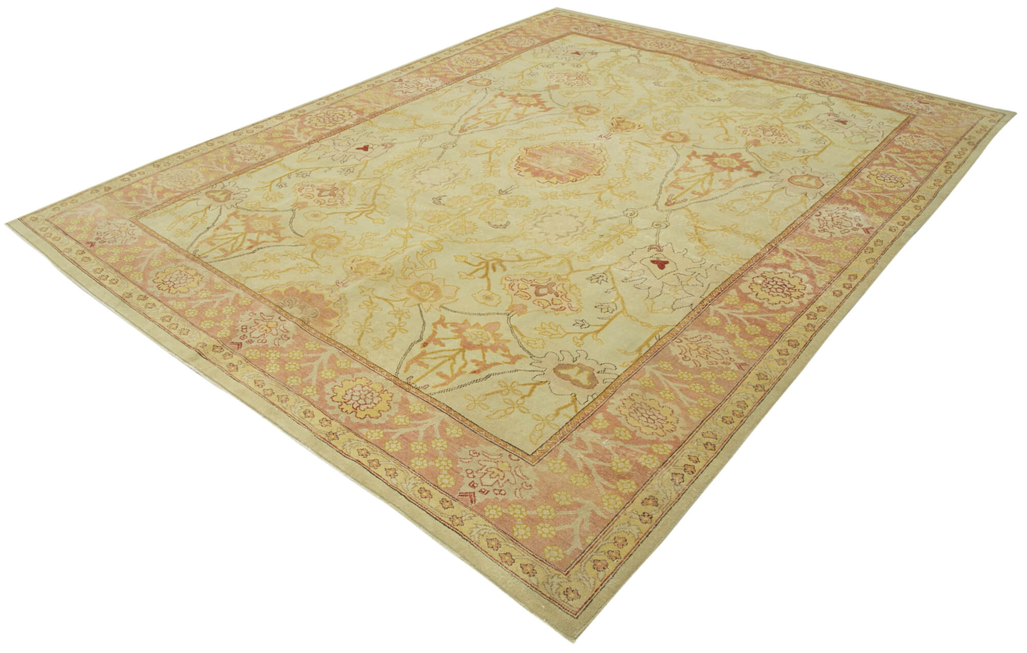 Collection of 7' 10'' x 10' 0'' Hand-Knotted Oushak Rug in a gallery layout