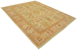 Collection of 7' 9'' x 9' 8'' Hand-Knotted Oushak Rug in a gallery layout