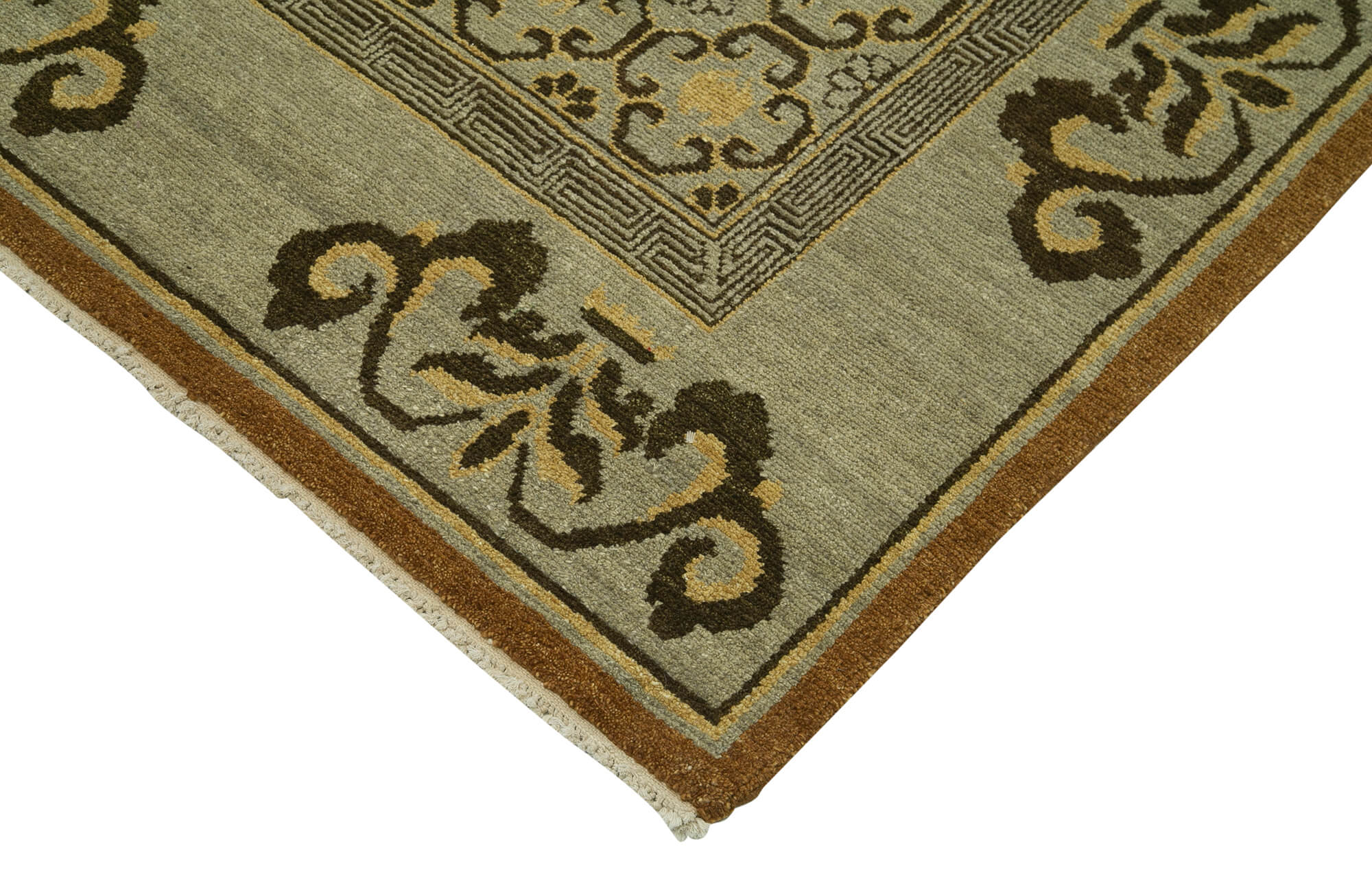 Collection of 10' x 13' 10'' Hand-Knotted Oushak Rug in a gallery layout