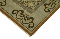 Collection of 10' x 13' 10'' Hand-Knotted Oushak Rug in a gallery layout