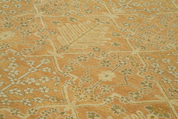 Collection of 9' 2'' x 12' 1'' Hand-Knotted Oushak Rug in a gallery layout