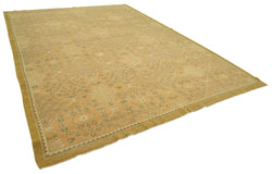 Collection of 9' 1'' x 12' 8'' Hand-Knotted Oushak Rug in a gallery layout