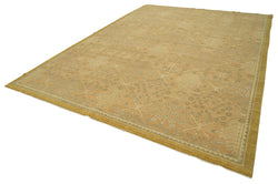 Collection of 9' 1'' x 12' 8'' Hand-Knotted Oushak Rug in a gallery layout