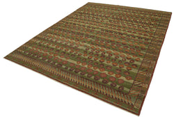 Collection of 8' 0'' x 10' 1'' Hand-Knotted Oushak Rug in a gallery layout