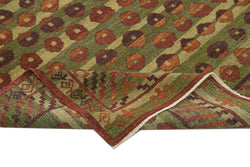 Collection of 8' 0'' x 10' 1'' Hand-Knotted Oushak Rug in a gallery layout