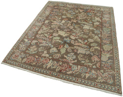 Collection of 5' x 6' 7'' Hand-Knotted Oushak Rug in a gallery layout