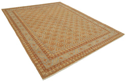 Collection of 7' 7'' x 9' 5'' Hand-Knotted Oushak Rug in a gallery layout