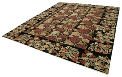 Collection of 8' 11'' x 11' 1'' Hand-Knotted Oushak Rug in a gallery layout